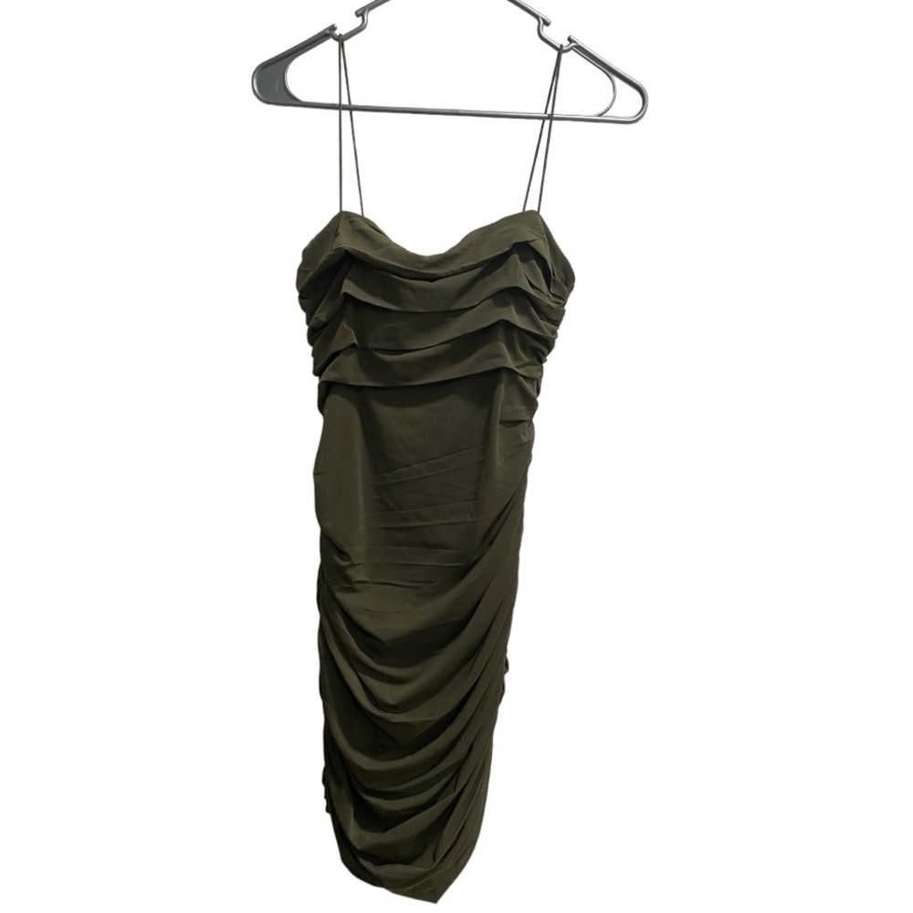 Princess Polly Green Spaghetti‎ Strap Dress